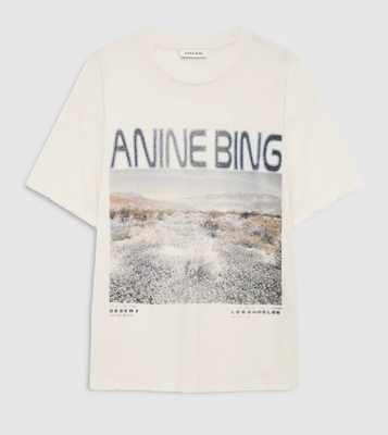 Camiseta Anine Bing Mushrooms wht